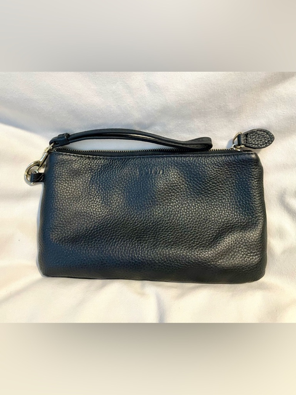 *EUC* BEFEN Genuine Leather Wristlet/Clutch Bag/Purse - Black - Unisex